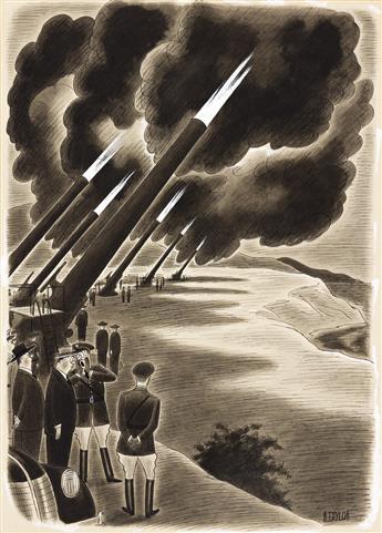 RICHARD TAYLOR (1902-1970) [NEW YORKER / CARTOONS / WWII]I said, please dont feel its necessary to make conversation. * W